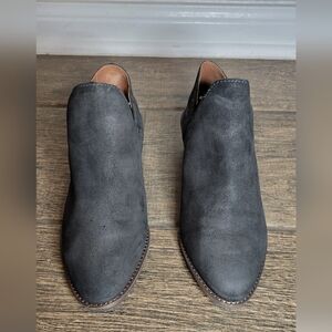 Lucky Brand Women's Shoes Booties Black Slip On Size 7.5W